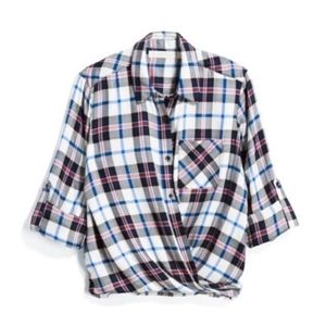 NWT Stitching brand statement cross front top